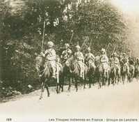  1914-1918 Les troupes indiennes en France groupe de lanciers The Indian troops in France groups lancers.jpg 